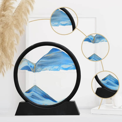 Hourglass Craft Flowing Sand Painting Office Home Decor Gift