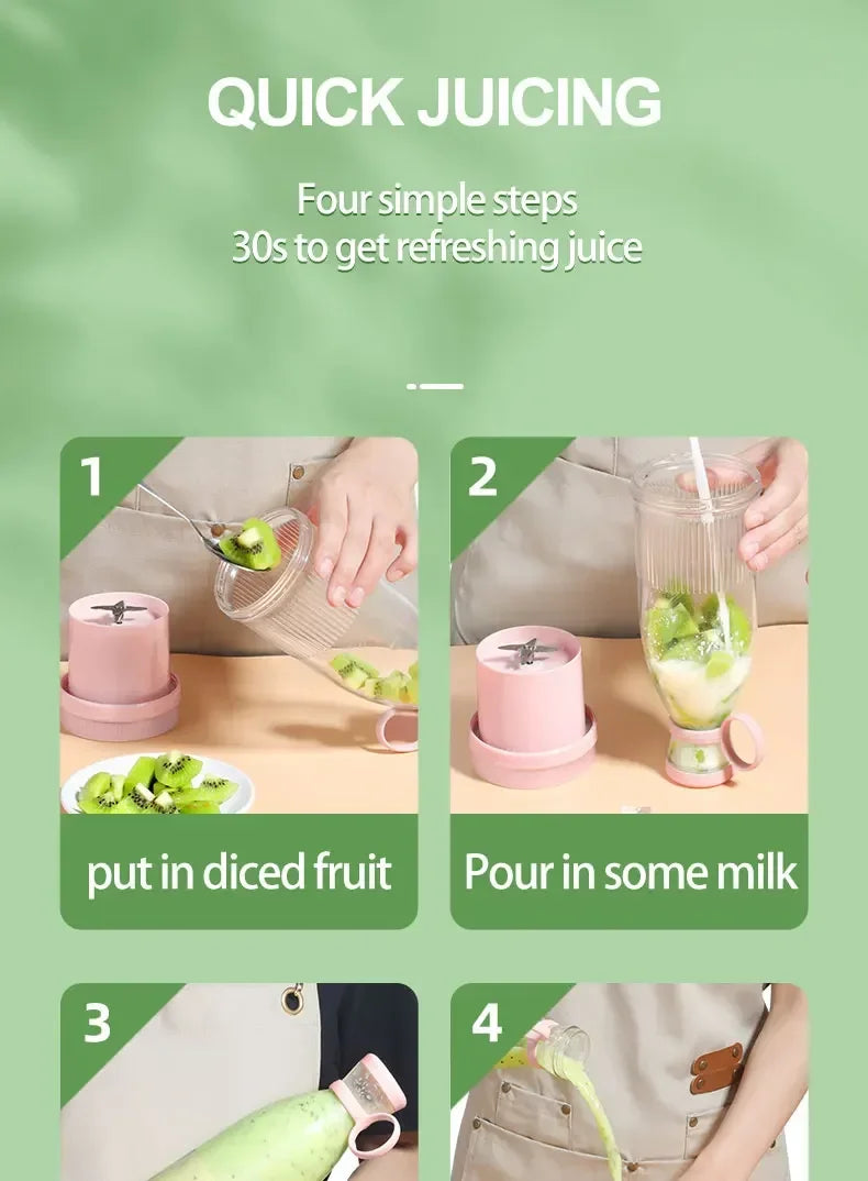 Electric Juicer Cup Blades Blender Milkshake Machine Fruit Milk