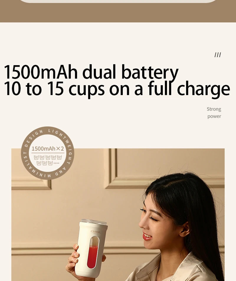 Electric Portable Blender Charging Small Quality Home Mini Fruit