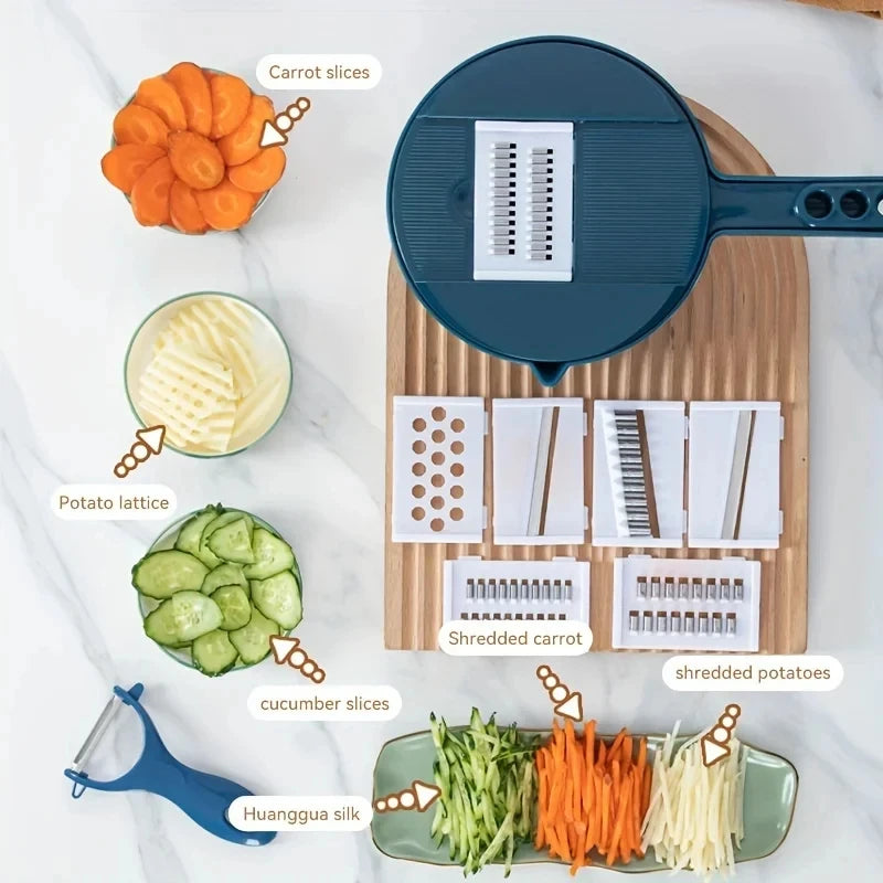 Vegetable Cutter Potatoes Manually Cut Shred Slicer Grater Tools