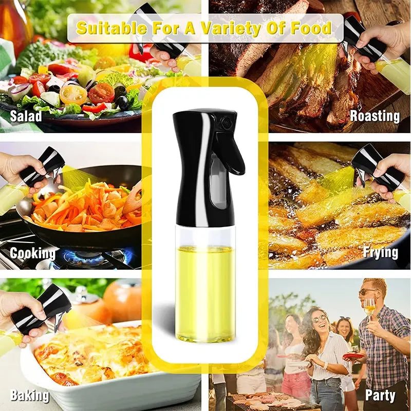 Oil Sprayer Plastic Baking Oil Spray Empty Bottle Vinegar Bottle