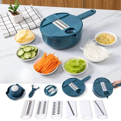 Vegetable Cutter Potatoes Manually Cut Shred Slicer Grater Tools