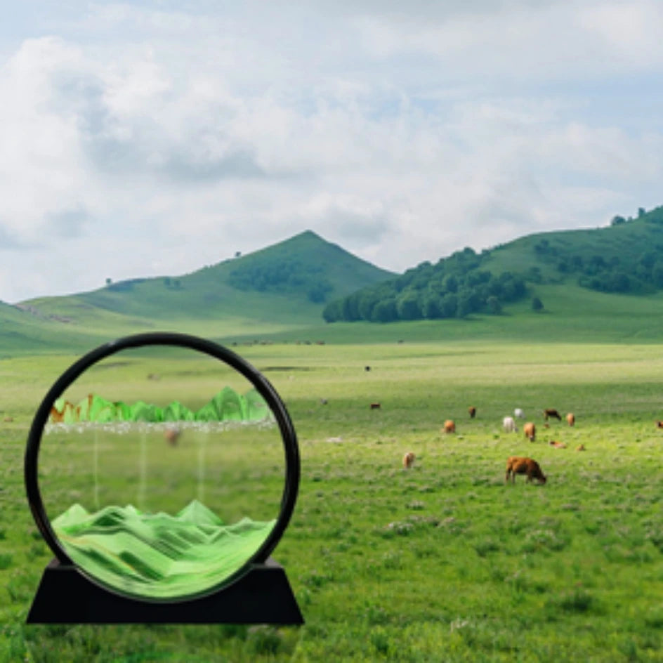 Hourglass Craft Flowing Sand Painting Office Home Decor Gift