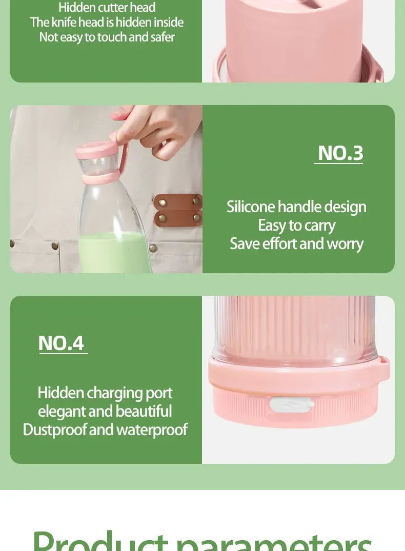 Electric Juicer Cup Blades Blender Milkshake Machine Fruit Milk