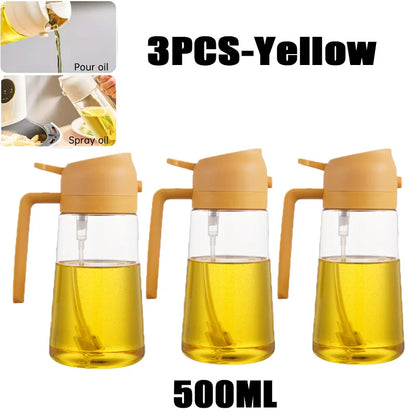 Oil Sprayer Plastic Baking Oil Spray Empty Bottle Vinegar Bottle