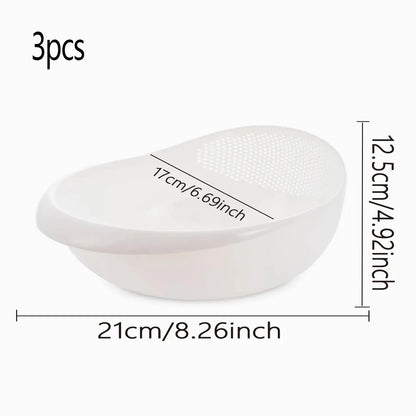 Rice Bowl Drain Basket Fruit Bowl Washing Drain Basket with Handle