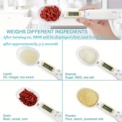 Mini Spoon Scale Digital Kitchen Scale Electronic LCD Food Spoon