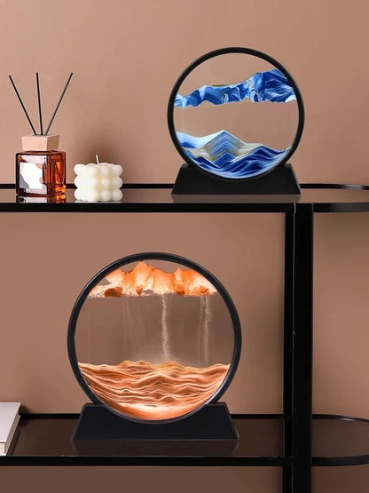 Hourglass Craft Flowing Sand Painting Office Home Decor Gift