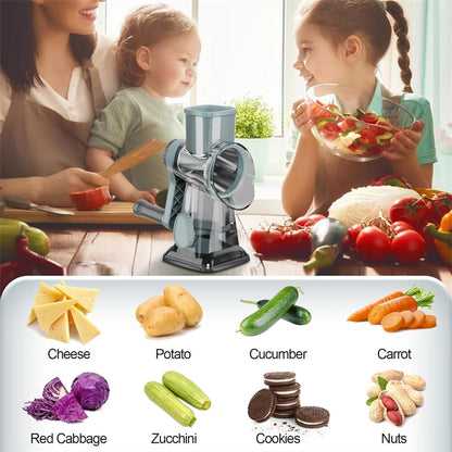 Cheese Grater Versatile Manual Vegetable Slicer Peanut Nuts Grinder