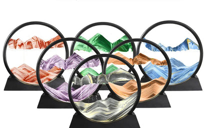 Hourglass Craft Flowing Sand Painting Office Home Decor Gift