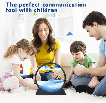 Hourglass Craft Flowing Sand Painting Office Home Decor Gift