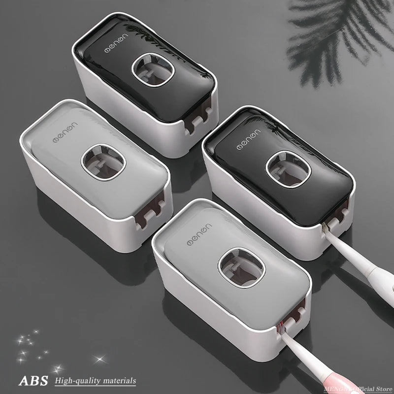 Automatic Toothpaste Dispenser Squeezer With Toothbrush Holder Wall