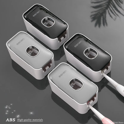 Automatic Toothpaste Dispenser Squeezer With Toothbrush Holder Wall