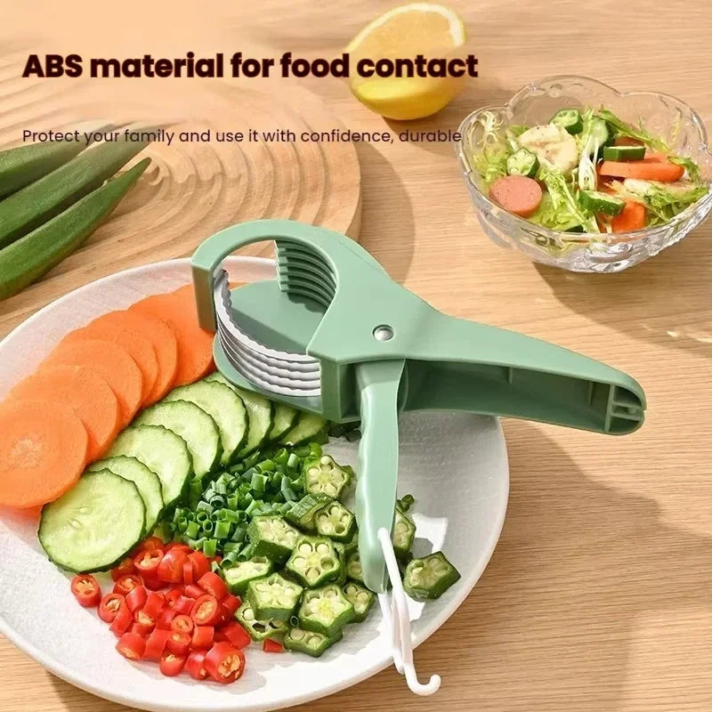 HooFun Kitchen Tools Stainless Steel Vegetable and Fruit Slicer
