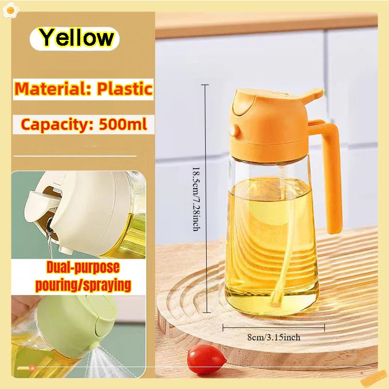 Oil Sprayer Plastic Baking Oil Spray Empty Bottle Vinegar Bottle