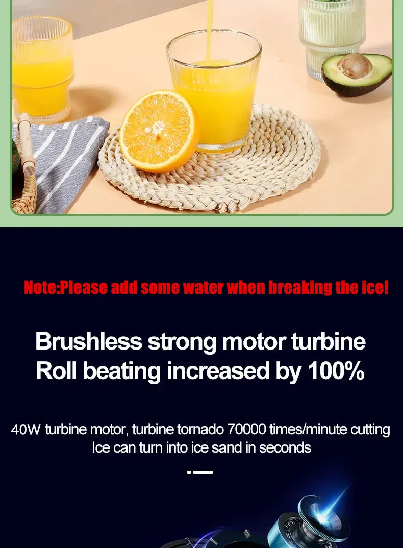 Electric Juicer Cup Blades Blender Milkshake Machine Fruit Milk